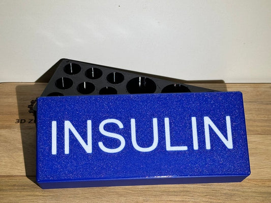 Insuline koelkast bewaartray  (6 flesjes & 11 ampullen) met of zonder deksel